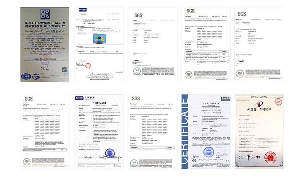 宏霖硅膠各項檢測證書