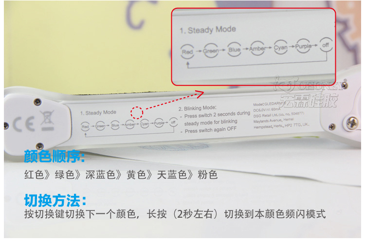 led閃燈運動手臂帶