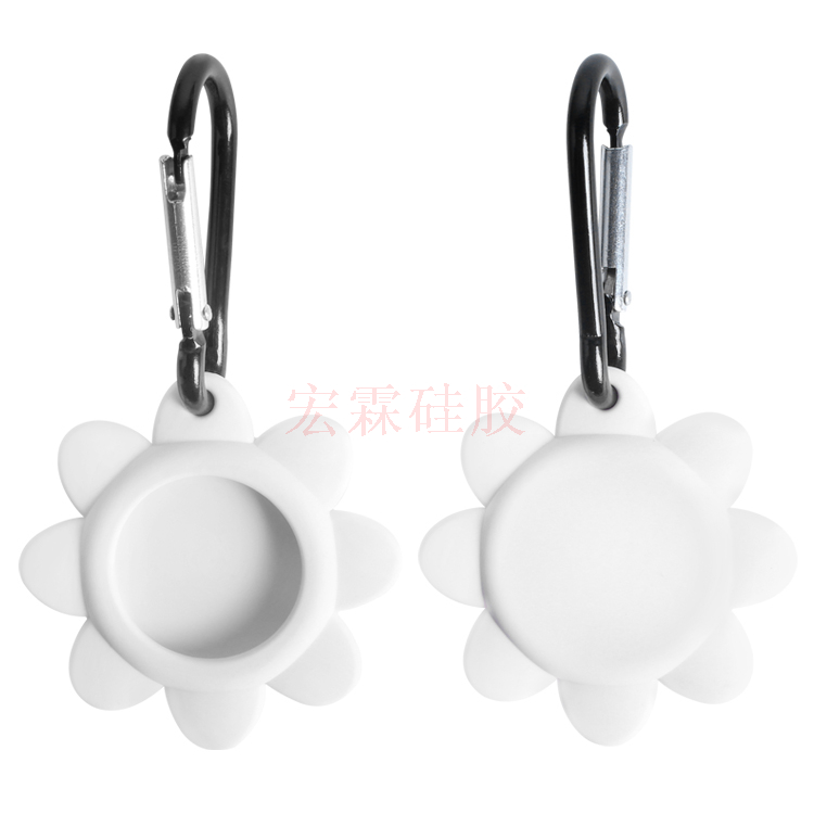 東莞廠家生產(chǎn)定制airtags硅膠套 創(chuàng)意花朵防摔防丟airtags硅膠保護(hù)套